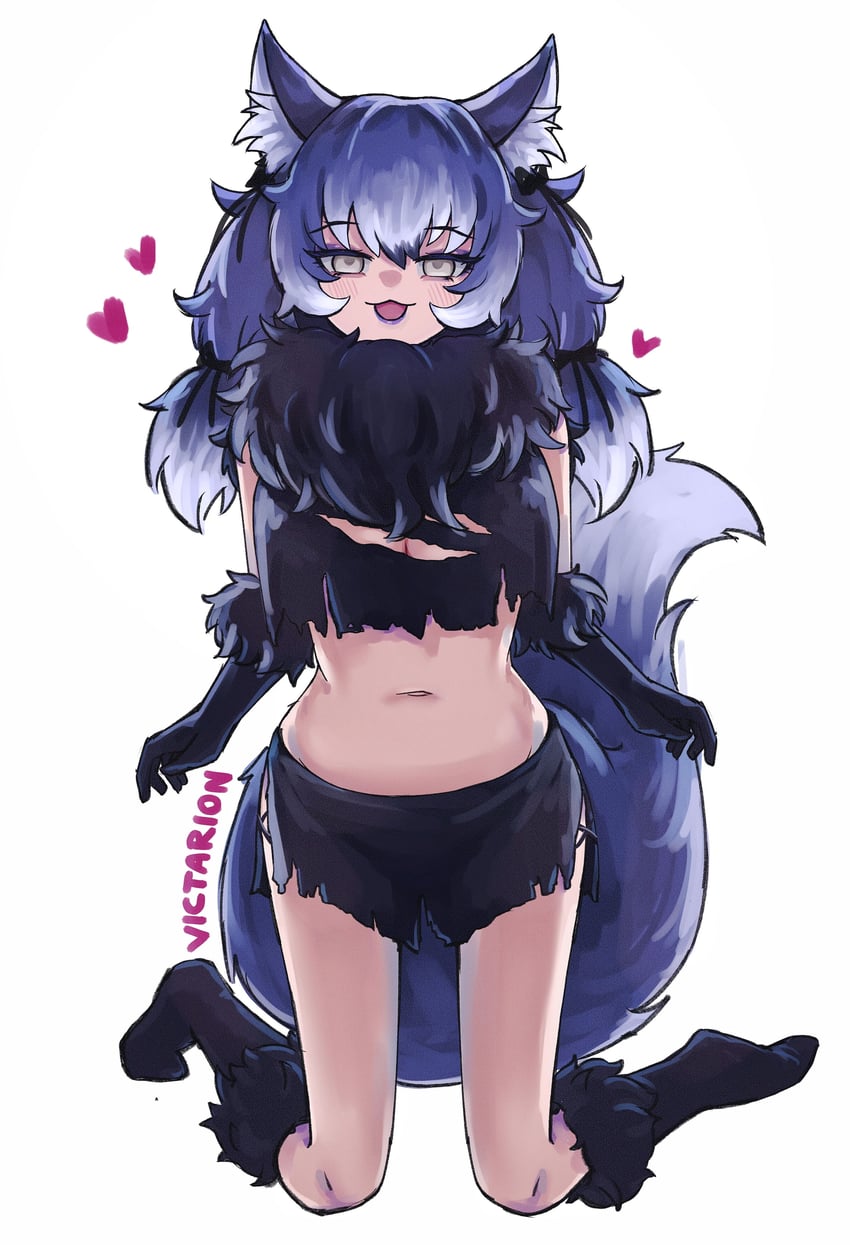 dire wolf (kemono friends and 1 more) drawn by victarionsc
