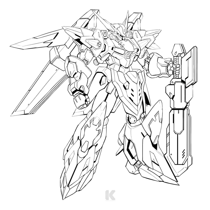 gespenst and medius locus (super robot wars and 3 more) drawn by kadej