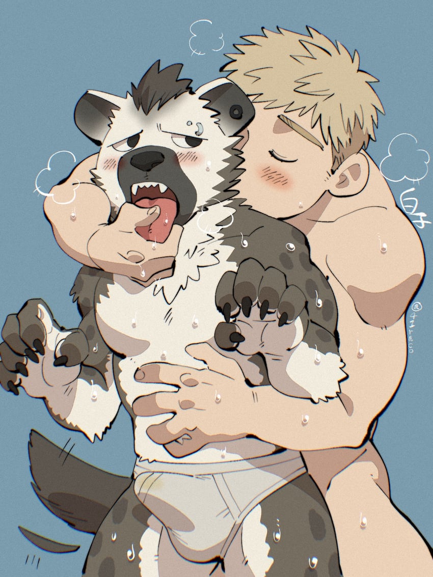 laios touden and spot (arknights and 1 more) drawn by shirako_(kirupi)