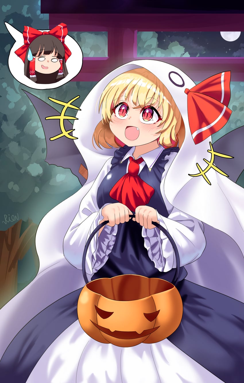 hakurei reimu and rumia (touhou and 1 more) drawn by rion_(user_ufvg8527)