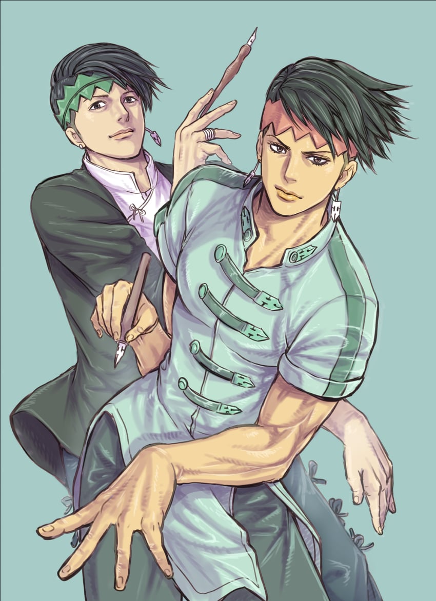kishibe rohan (jojo no kimyou na bouken and 1 more) drawn by aoki_masahiko