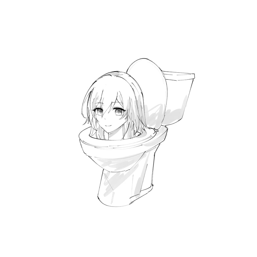 trailblazer, stelle, and skibidi toilet (honkai and 2 more) drawn by feint721