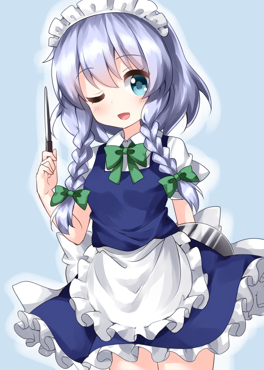 izayoi sakuya (touhou) drawn by ruu_(tksymkw)