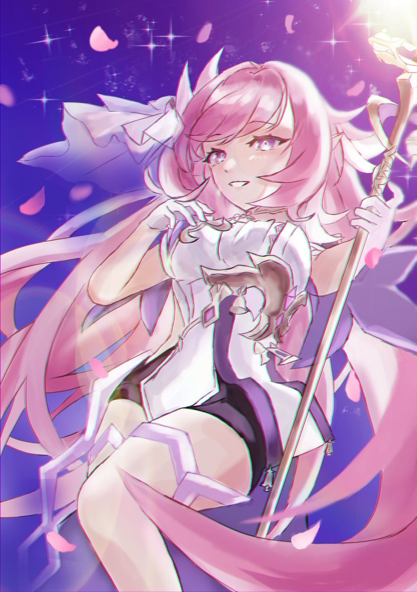elysia (honkai and 1 more) drawn by kurokoshou_(siakabe)