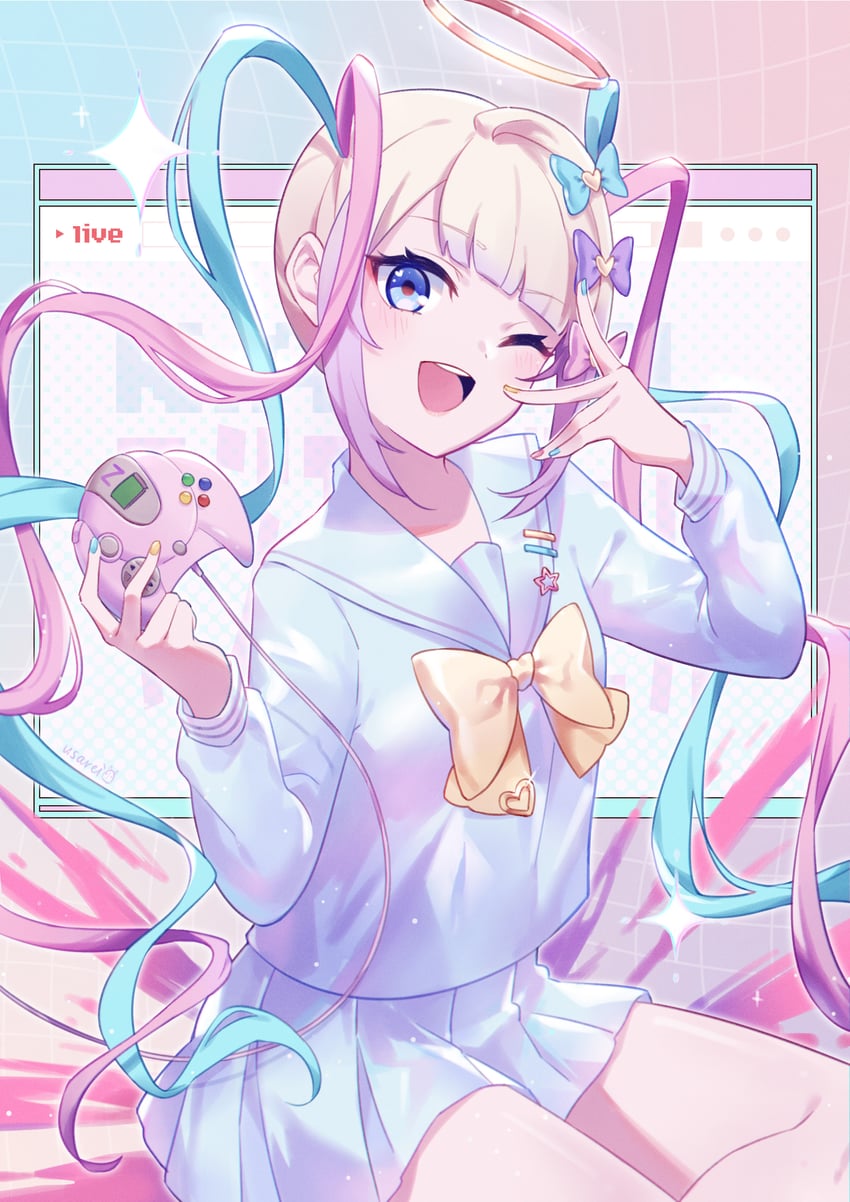 chouzetsusaikawa tenshi-chan (needy girl overdose and 1 more) drawn by usarei