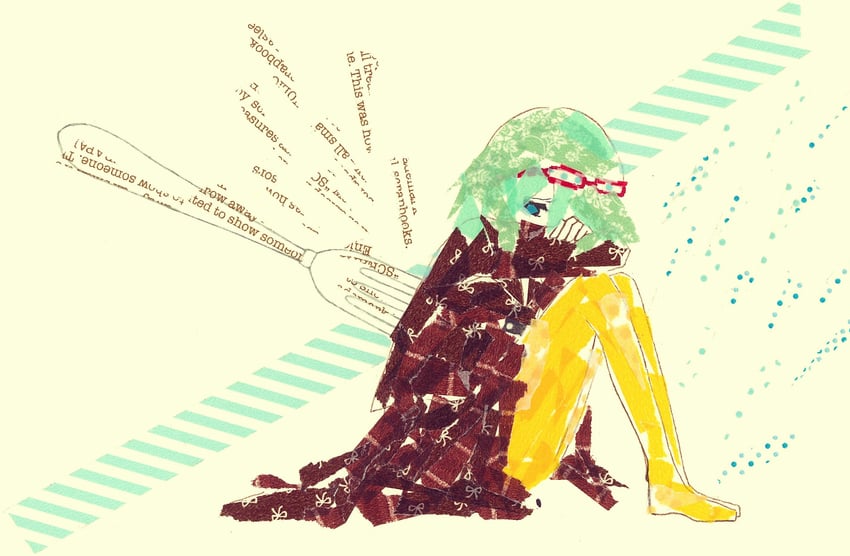 gumi (vocaloid and 1 more) drawn by poncho_(ponpontyo_8)