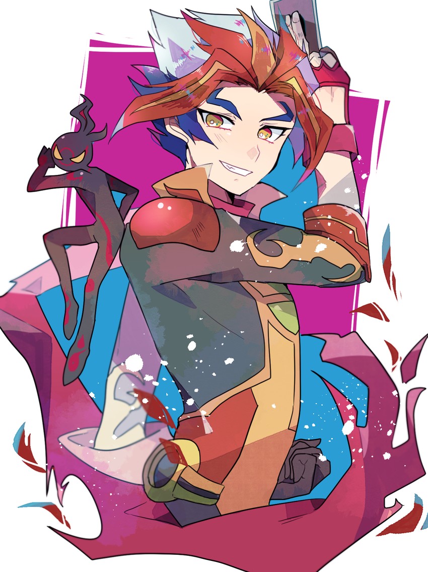 homura takeru, soulburner, and flame (yu-gi-oh! and 1 more) drawn by teketeke_(tasutekete)