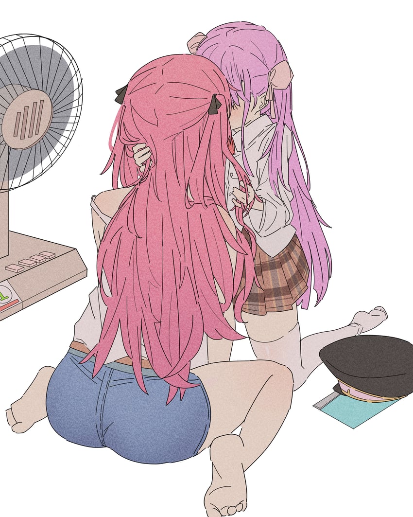aikawa megumi and kunimi tama (heaven burns red) drawn by chone