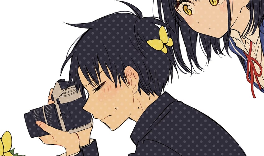 nekozane mugi and seno minato (tonari no neko to koi shirazu) drawn by akinoko_(noco916)
