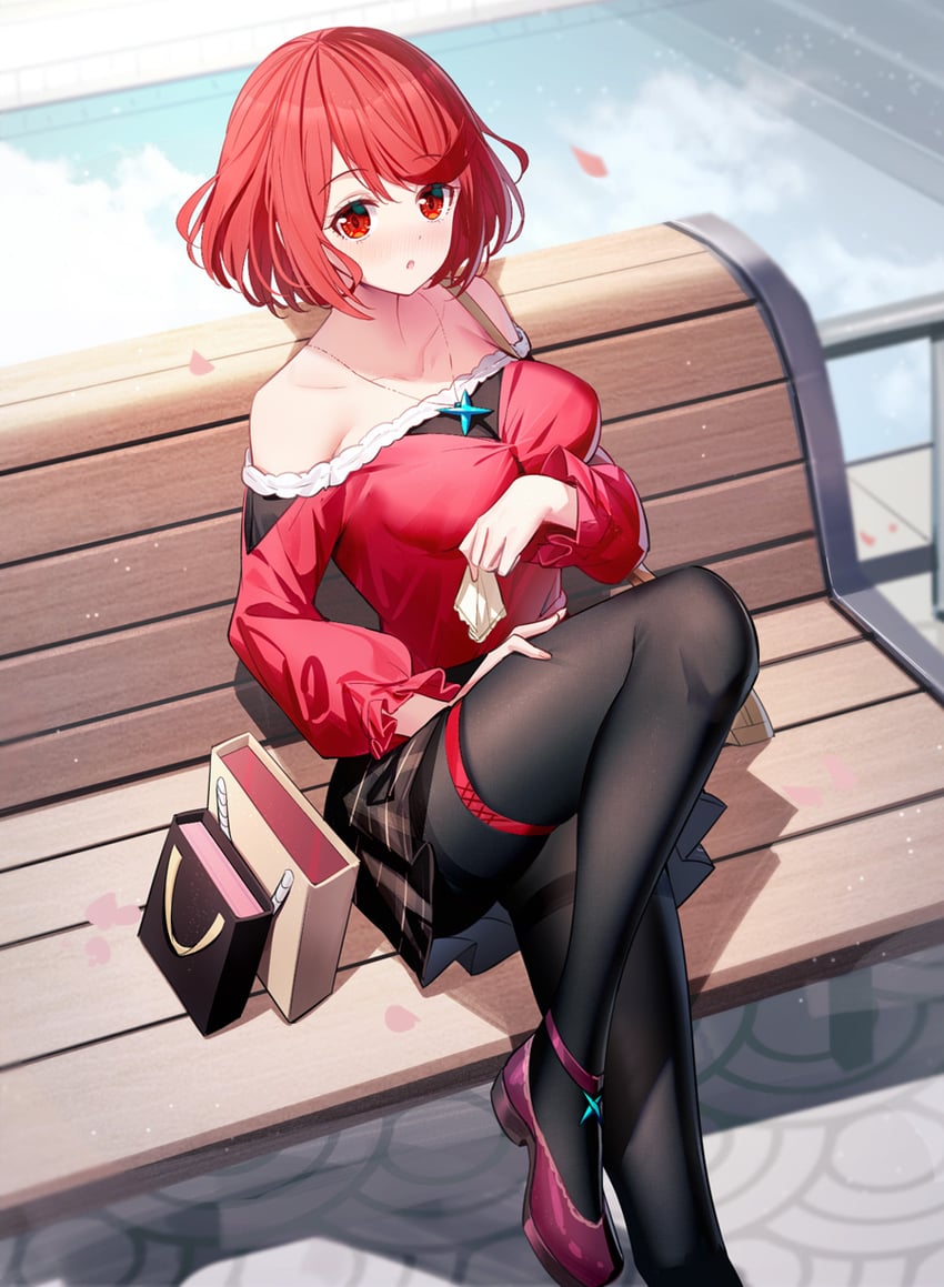 pyra (xenoblade chronicles and 1 more) drawn by ririko_(zhuoyandesailaer)