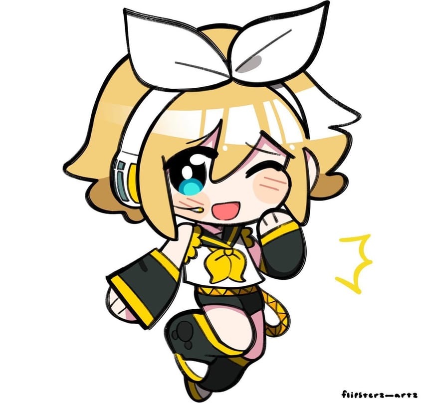 kagamine rin and basil (vocaloid and 1 more) drawn by flipsterzartz