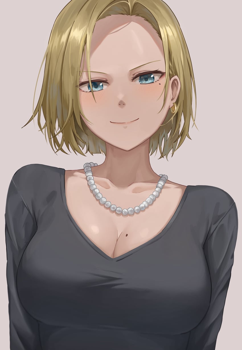 android 18 (dragon ball and 1 more) drawn by yj_(yojo_san)