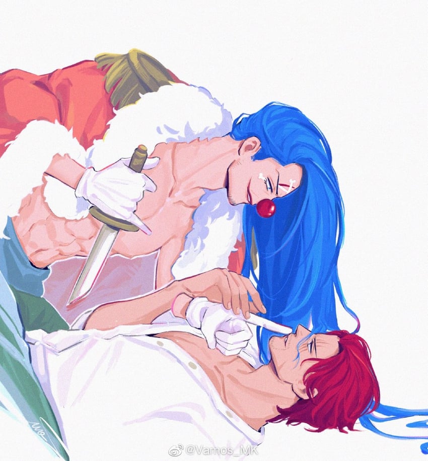 shanks and buggy the clown (one piece) drawn by vamos_mk