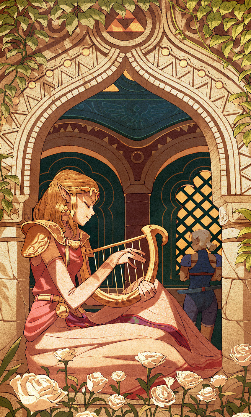 princess zelda and impa (the legend of zelda and 1 more) drawn by kevin_hong