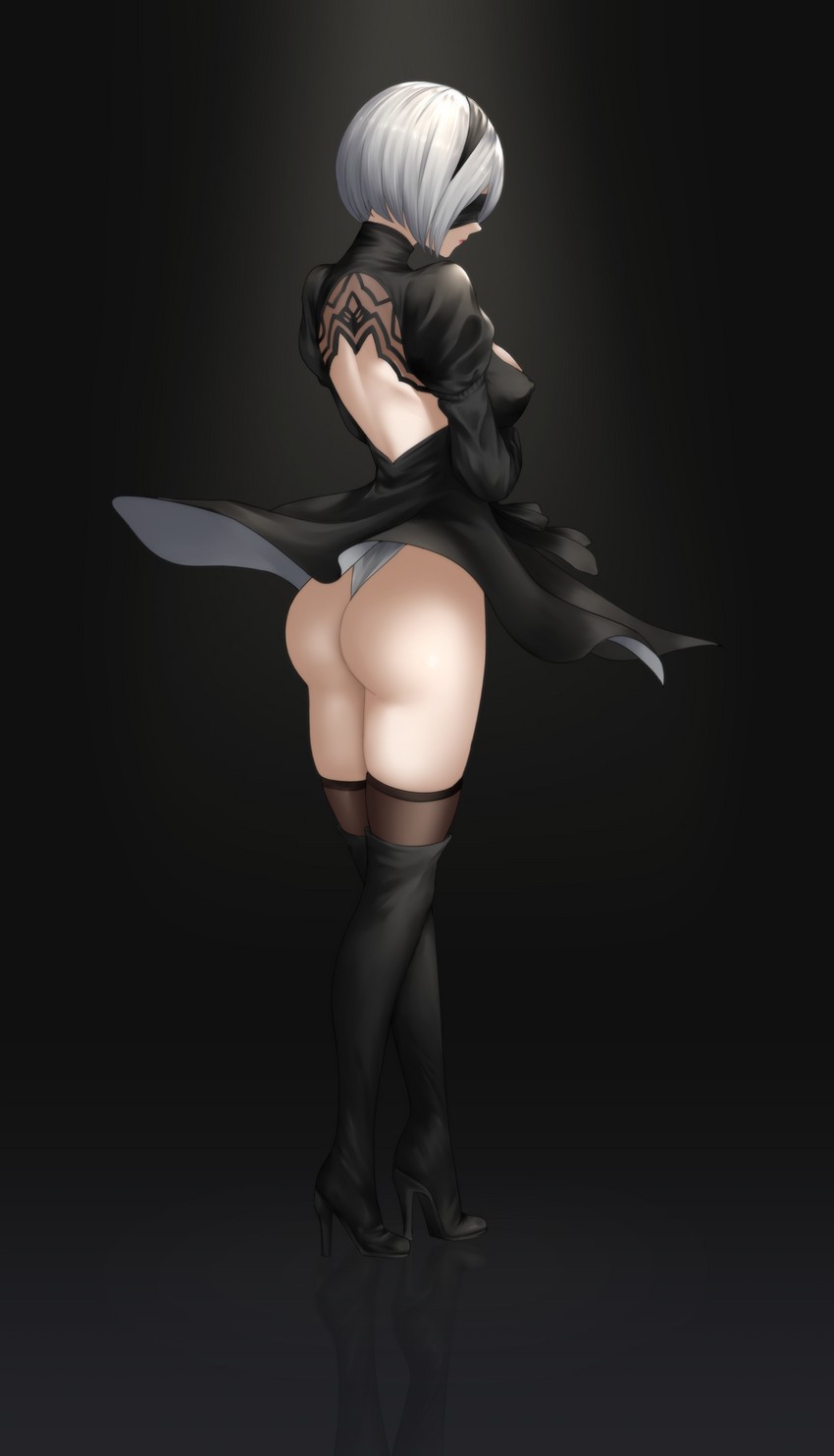 2b (nier and 1 more) drawn by kurone_rinka