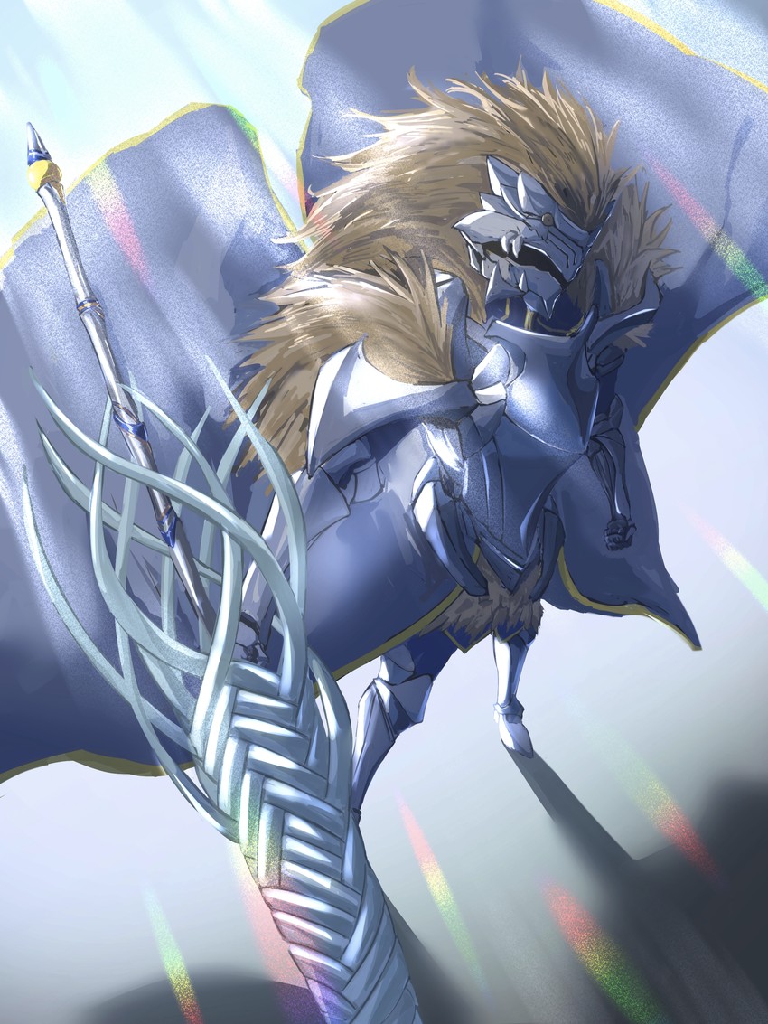 artoria pendragon and lion king (fate and 1 more) drawn by mitama_mochi