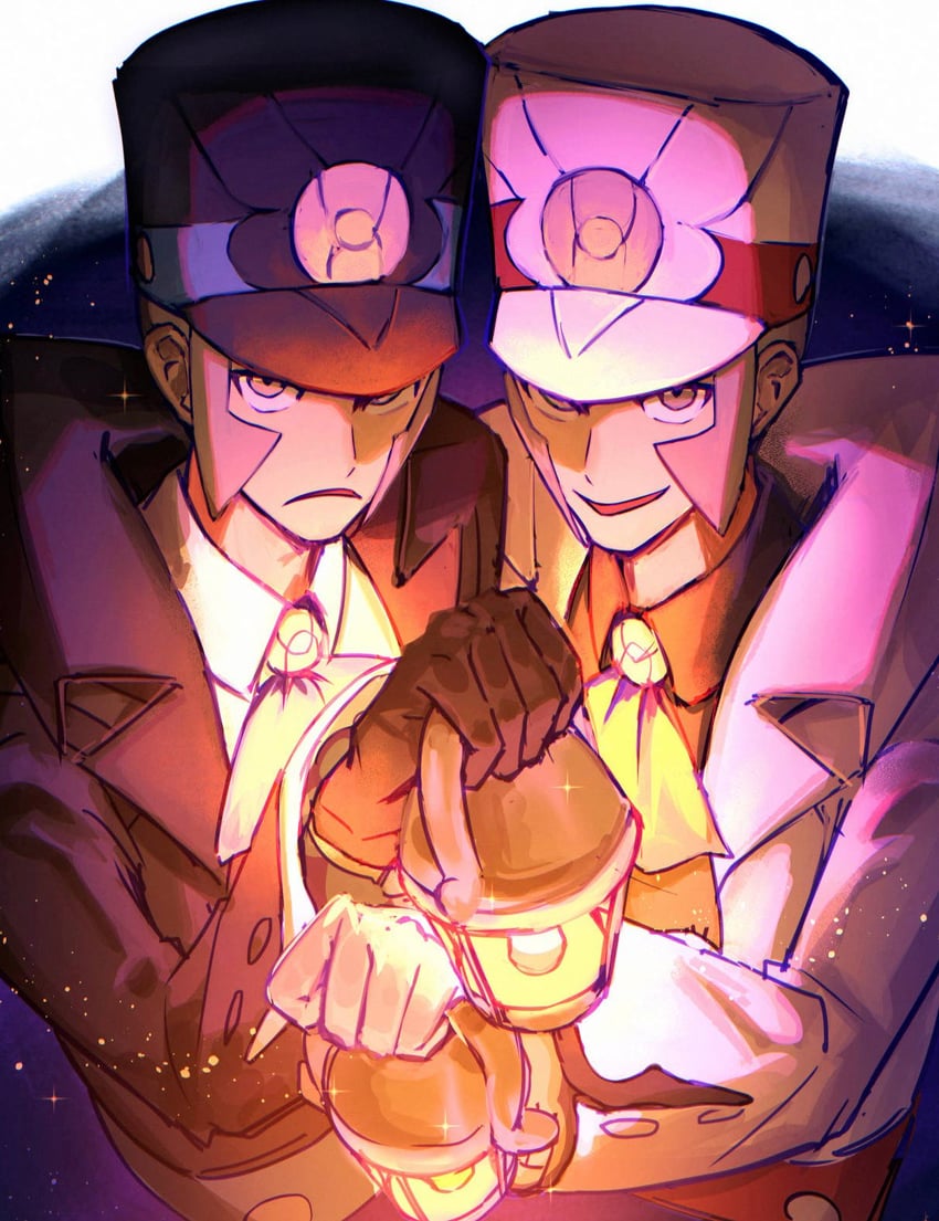 ingo and emmet (pokemon and 1 more) drawn by natupath_summer