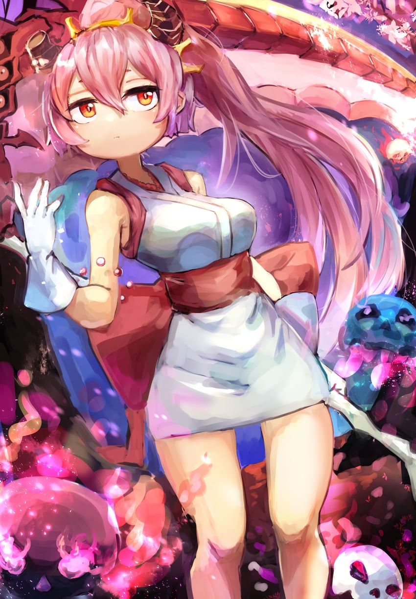 red blossoms from underroot (yu-gi-oh!) drawn by hatano_kiyoshi