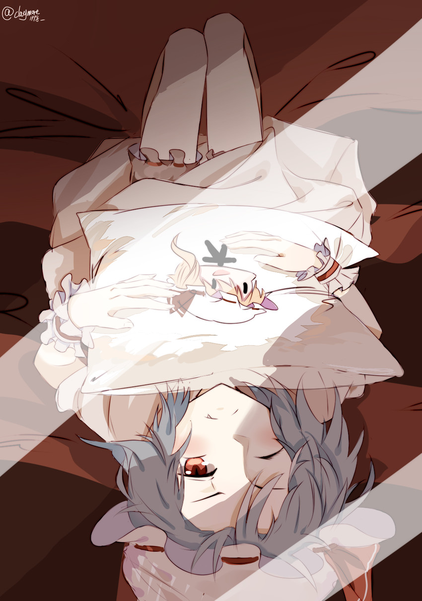 remilia scarlet and flandre scarlet (touhou) drawn by claymore1998