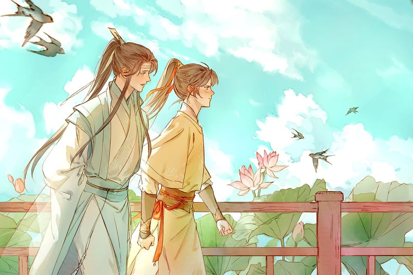 lan sizhui and jin ling (modao zushi) drawn by kkcoocool