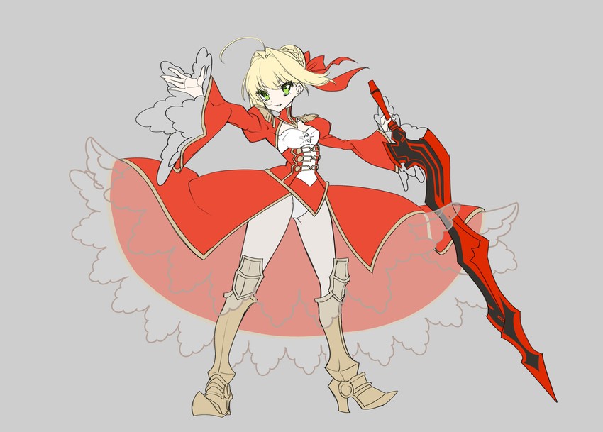nero claudius (fate and 2 more) drawn by samei_ikusa