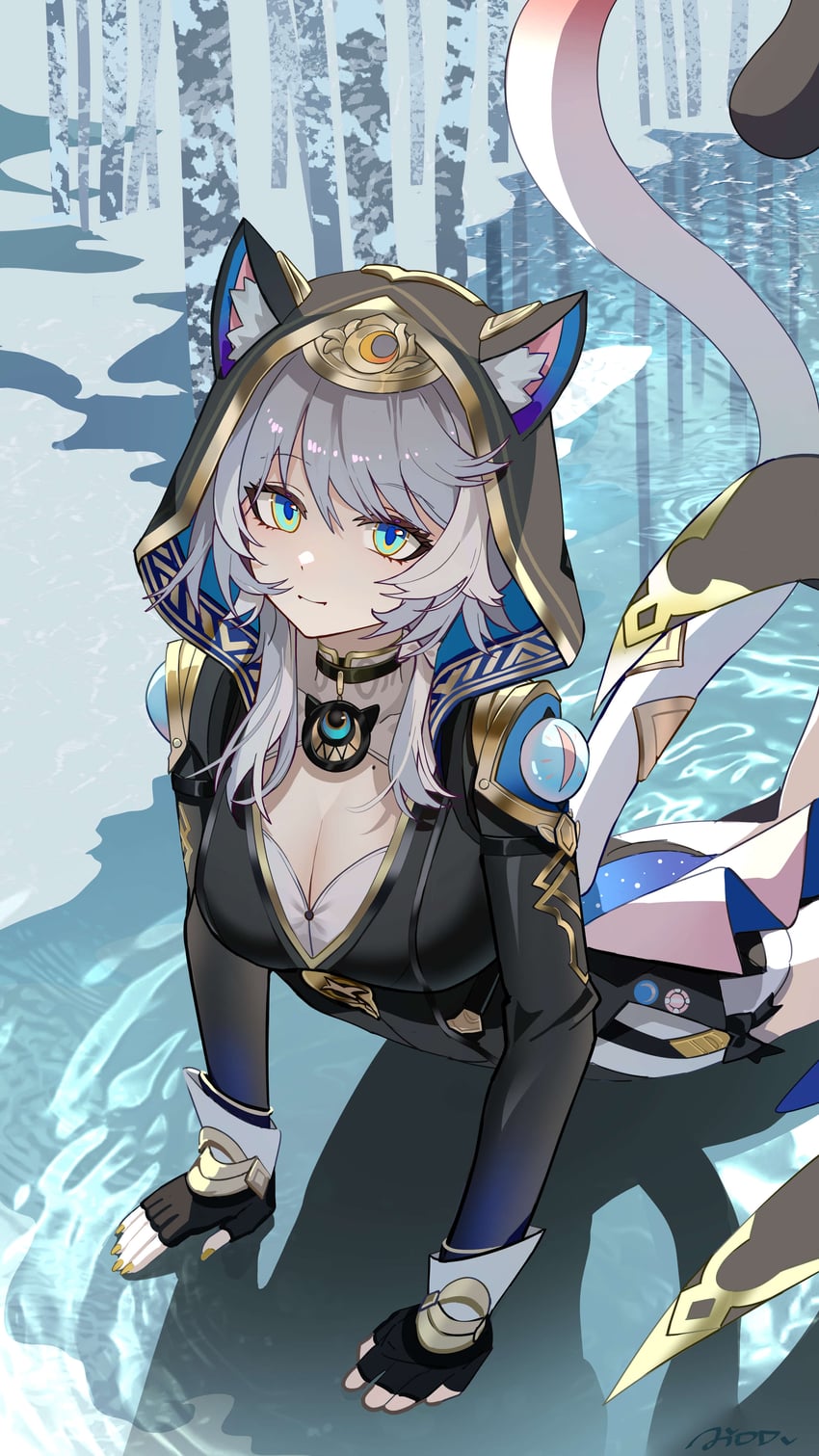 cipher (honkai and 1 more) drawn by ai_dongdong
