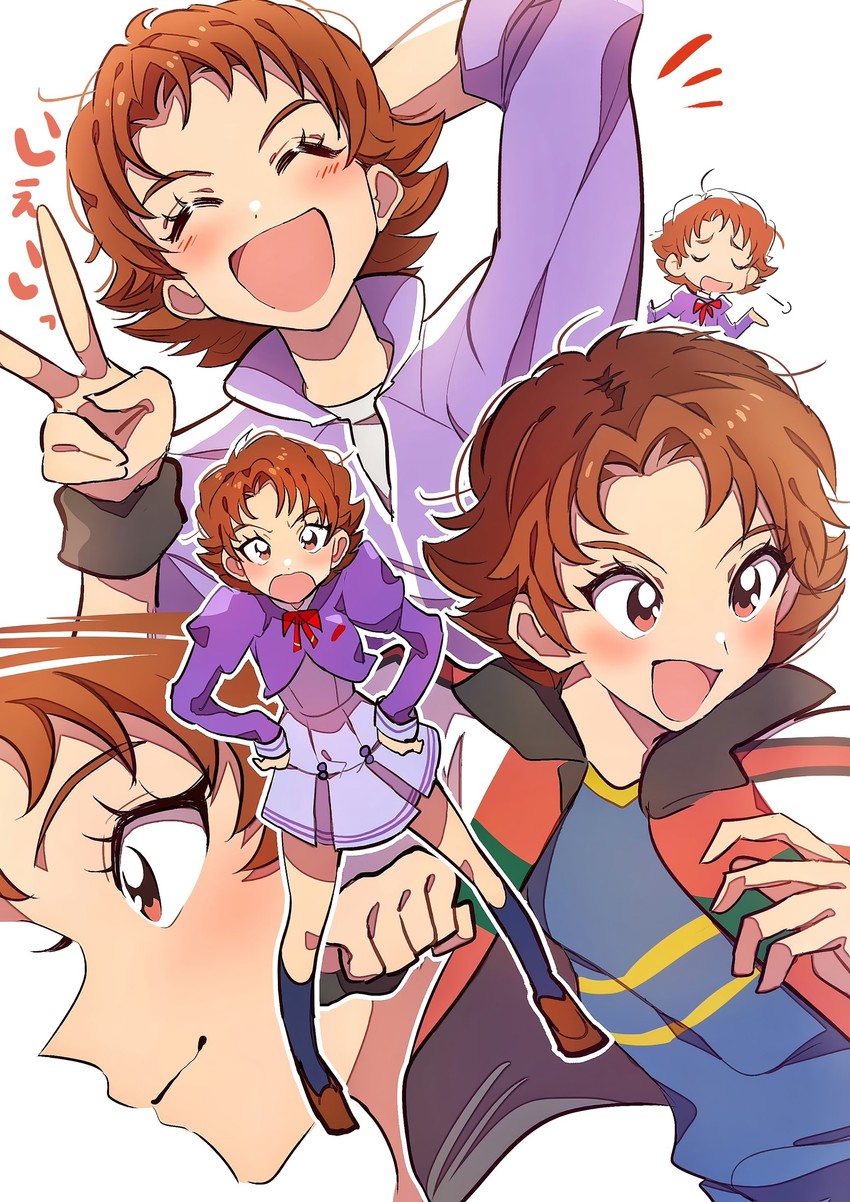 natsuki rin (precure and 2 more) drawn by grgrton