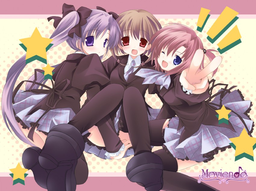 maihara kanade, kosaka aimi, and nishino akira (erica) drawn by miyasaka_miyu