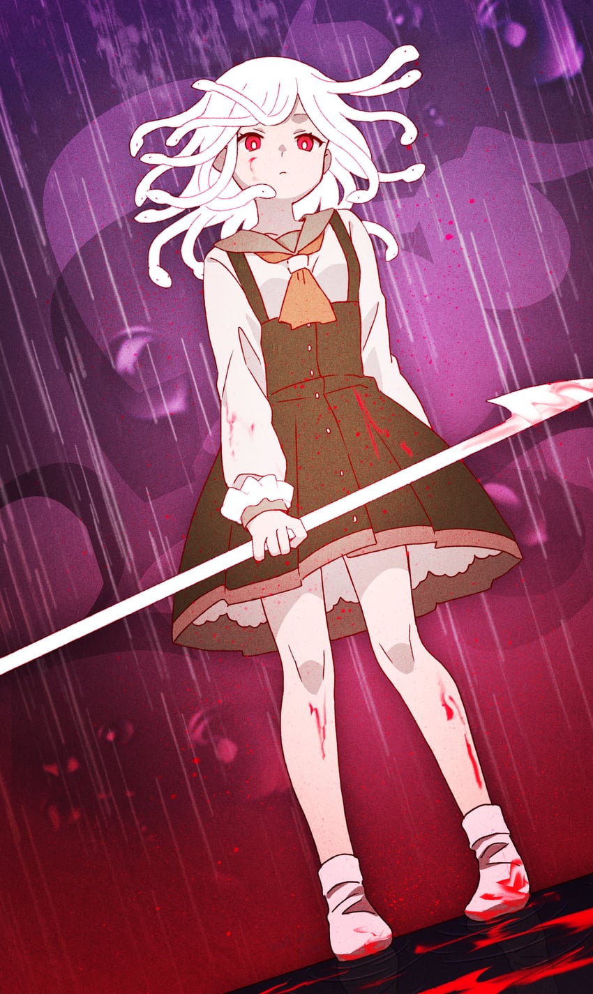 sengoku nadeko and god nadeko (monogatari) drawn by manimani_(mani_ma)