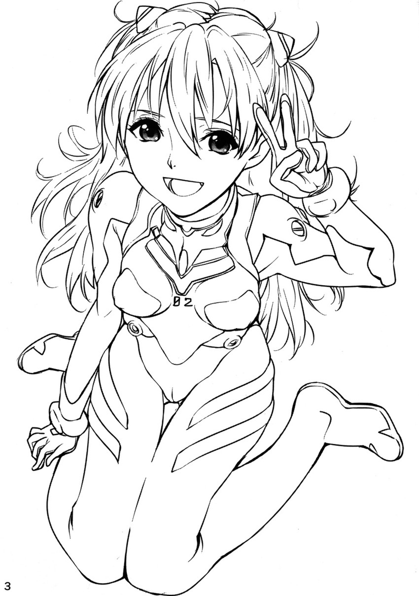 souryuu asuka langley (neon genesis evangelion) drawn by baba_arumi