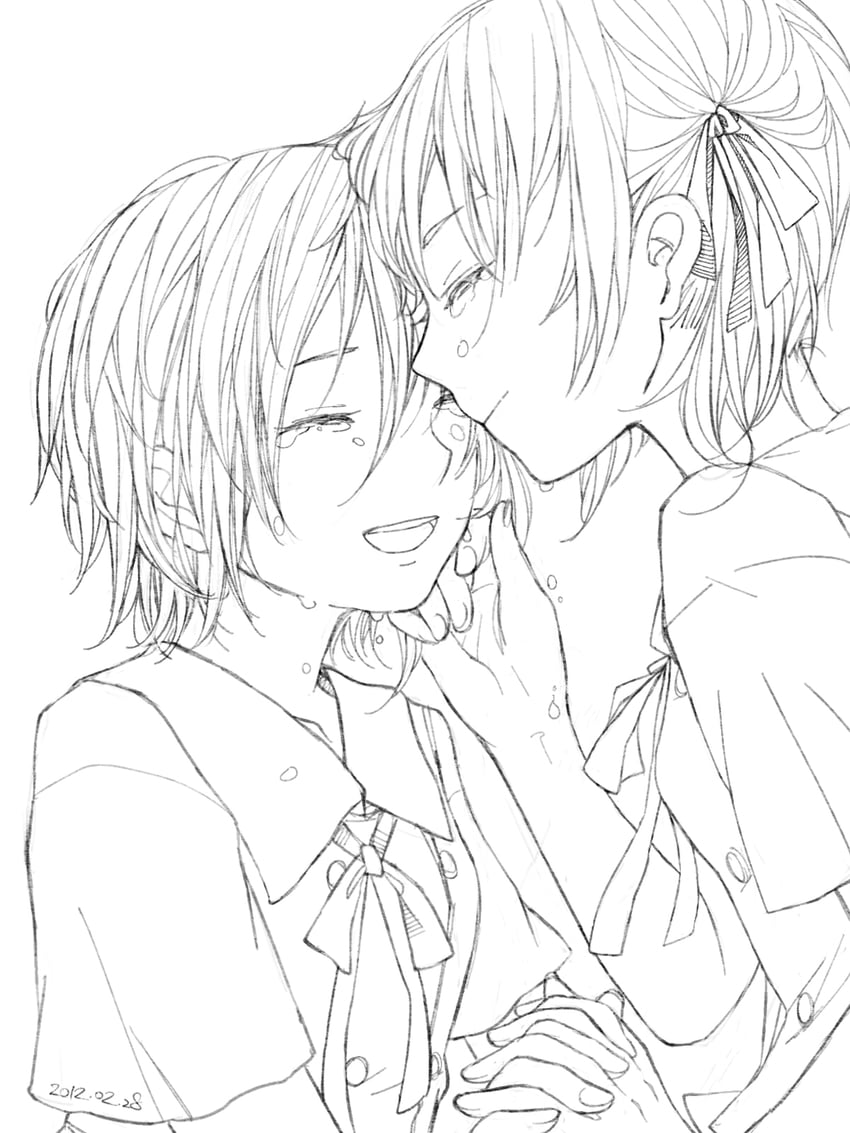 umino mokuzu and yamada nagisa (satougashi no dangan wa uchinukenai) drawn by nekosho