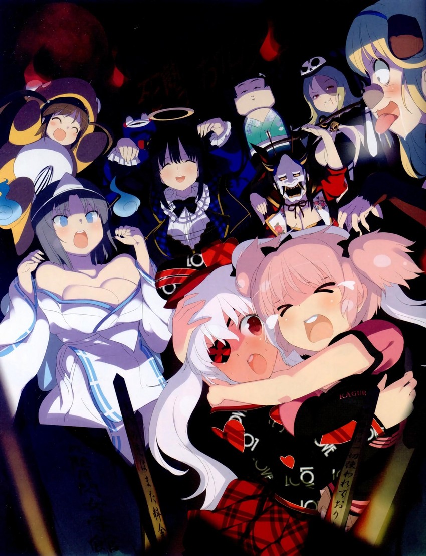 yumi, hibari, yagyu, katsuragi, yozakura, and 5 more (senran kagura and 1 more) drawn by yaegashi_nan