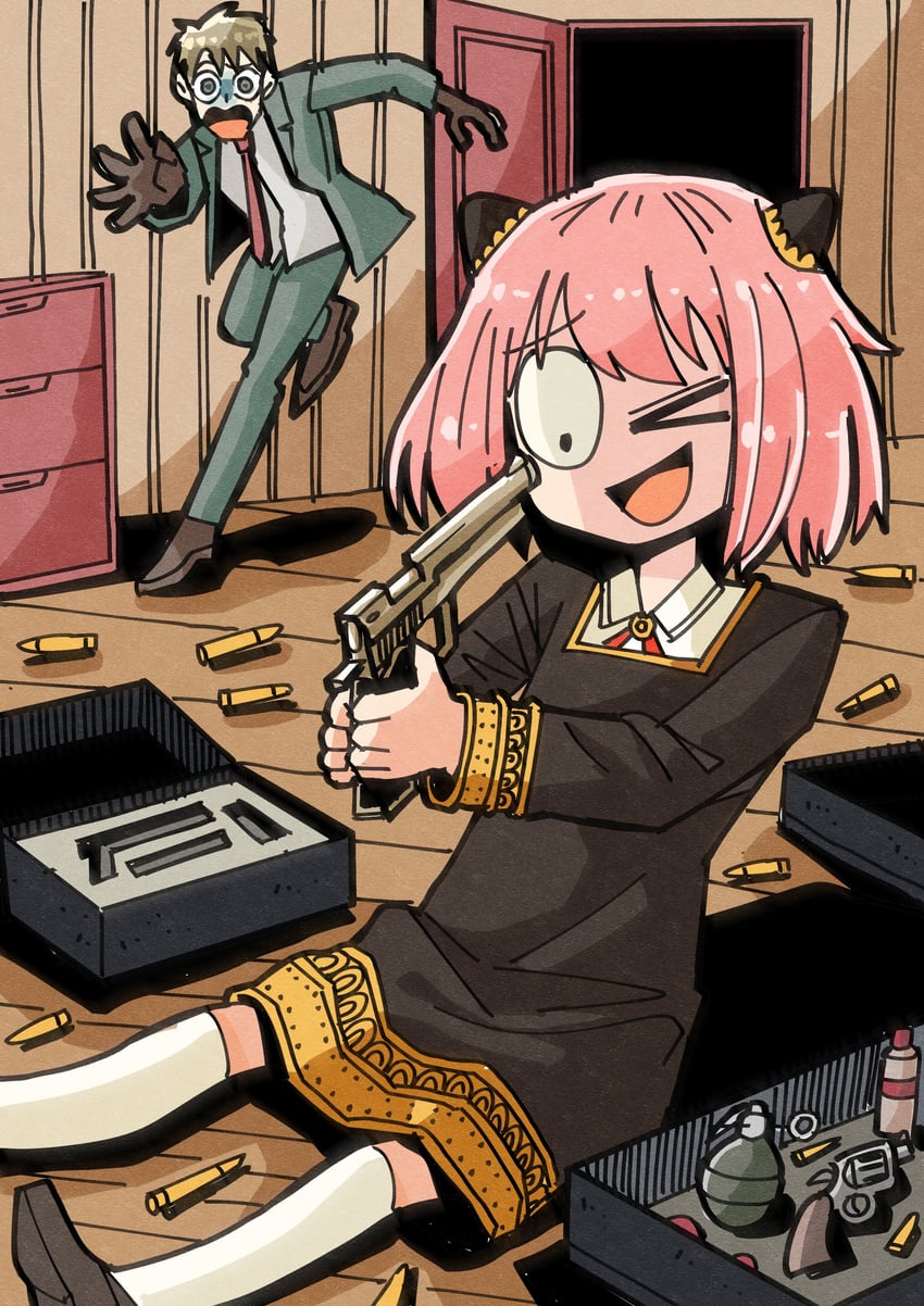 anya and twilight (spy x family) drawn by hansoom_(latebirdwakeup)