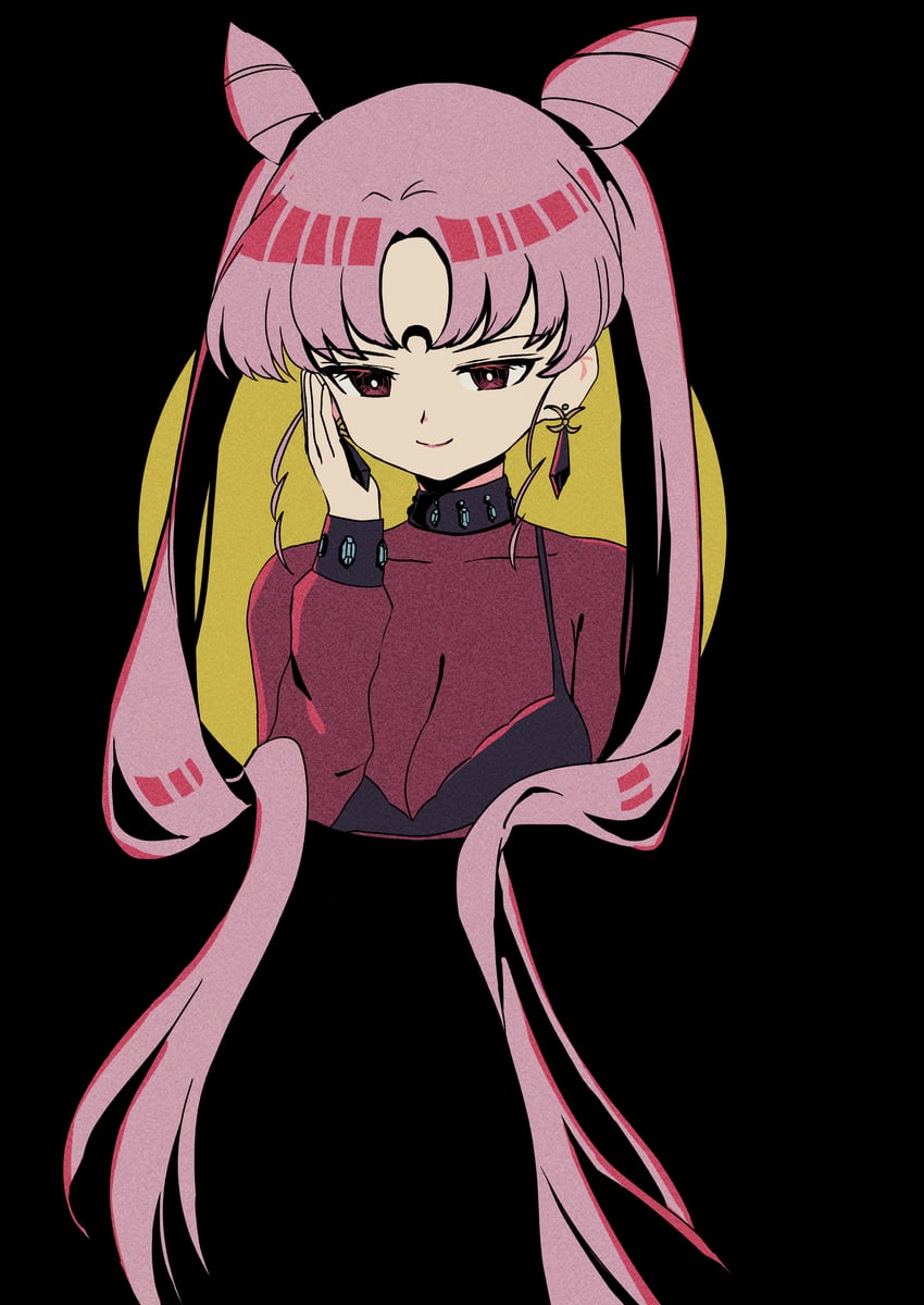 chibi usa and black lady (bishoujo senshi sailor moon and 1 more) drawn by mi2key_rinsun