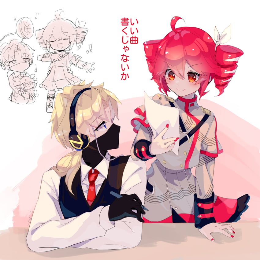 kasane teto and tella (utau and 2 more) drawn by torino_sasami