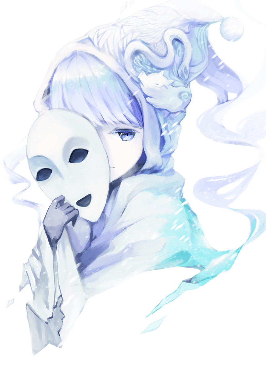 alice and masked lady (deemo and 1 more) drawn by shokujin_hatefukuchuu