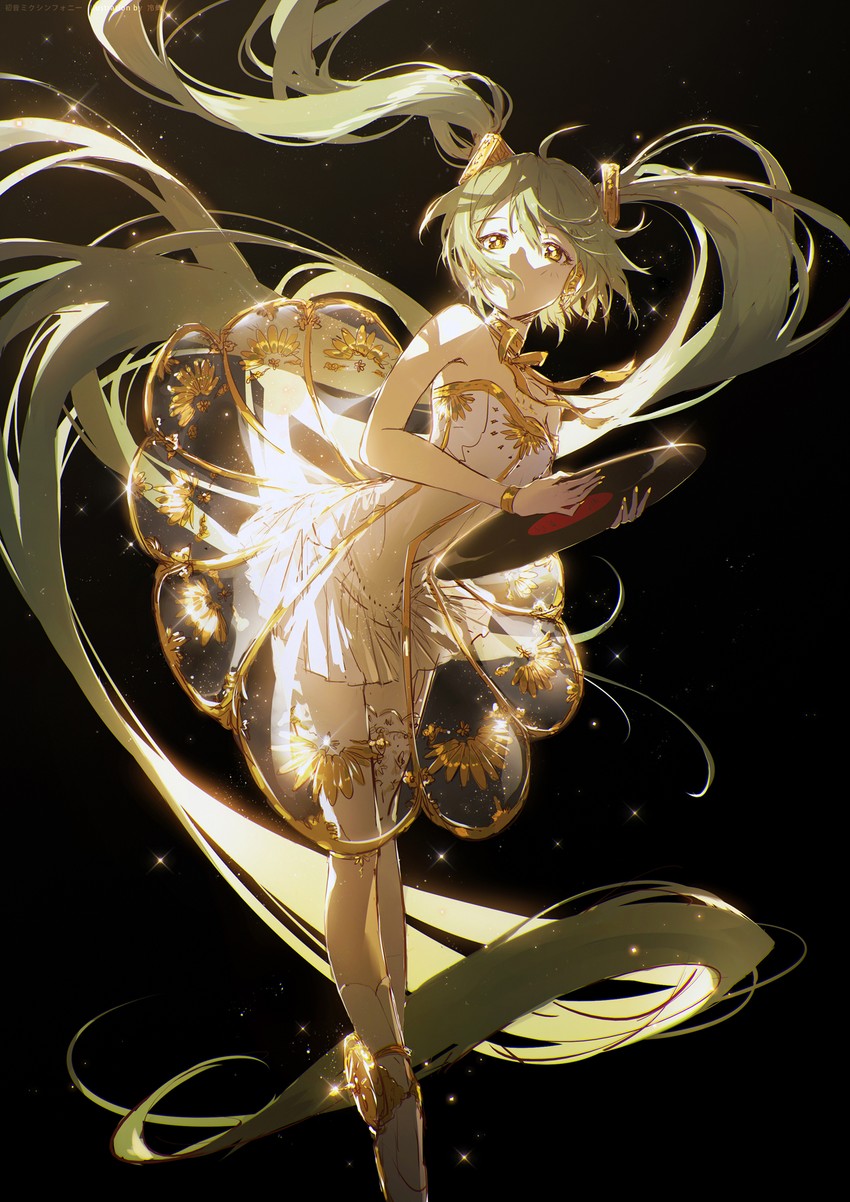 hatsune miku and gramophone miku (vocaloid and 1 more) drawn by lengchan_(fu626878068)