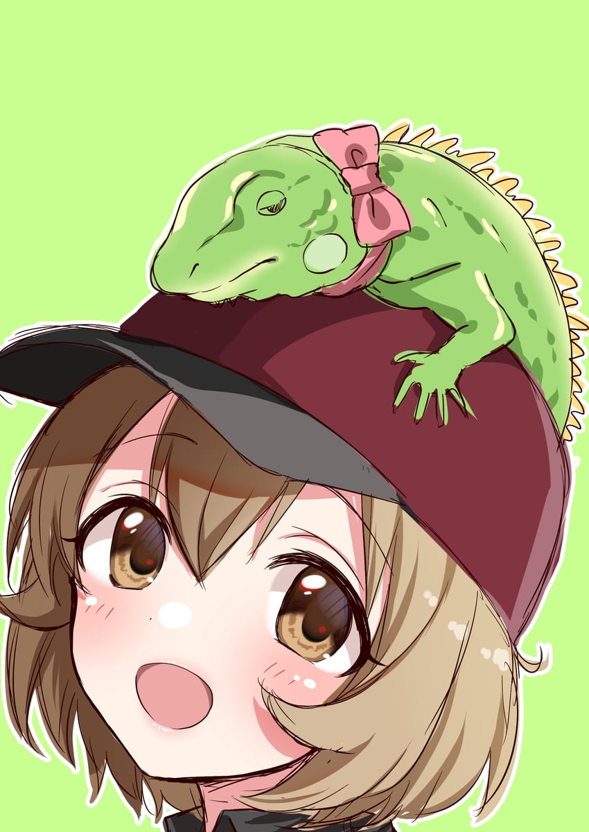 koga koharu and hyou-kun (idolmaster and 1 more) drawn by tottoto_tomekichi