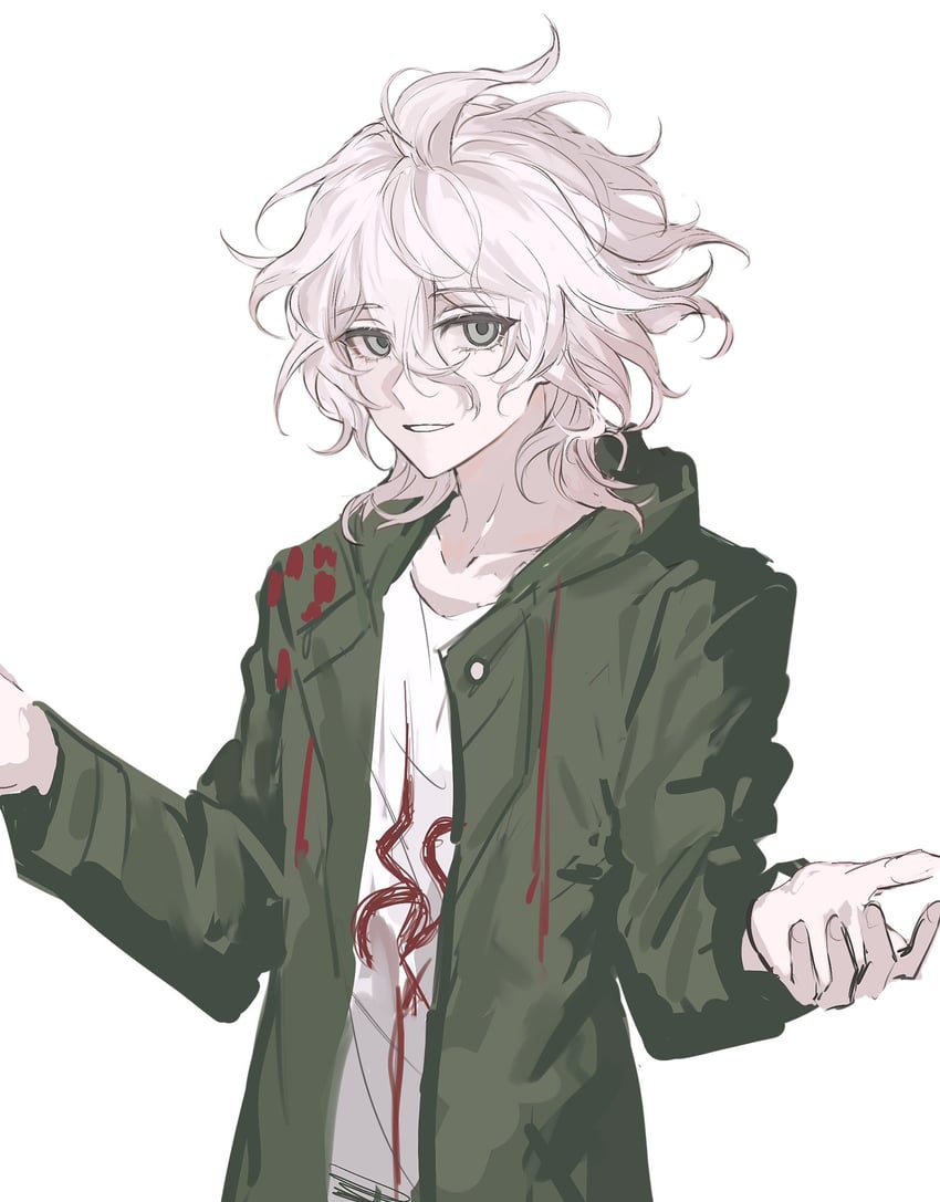 komaeda nagito (danganronpa and 1 more) drawn by fu_ga_(vivi912912)