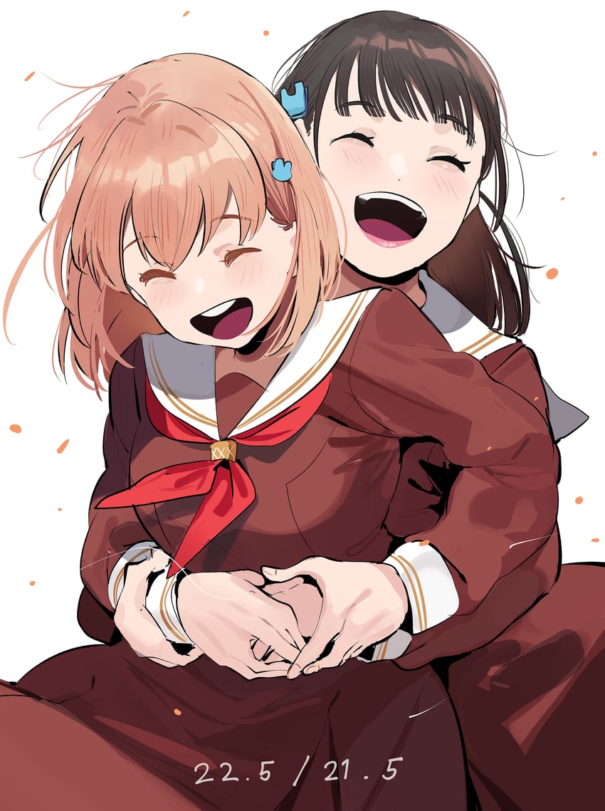 hinoshita kaho and nirei nozomi (love live! and 1 more) drawn by okpriko