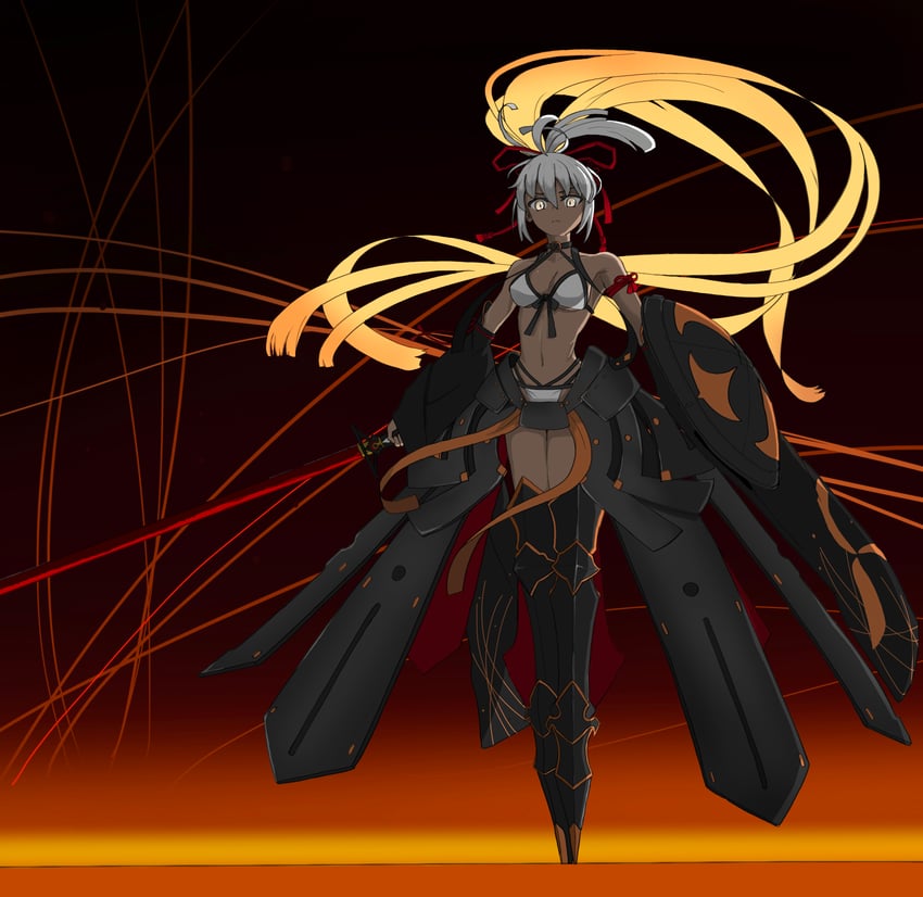 okita souji and okita souji alter (fate and 1 more) drawn by code-96