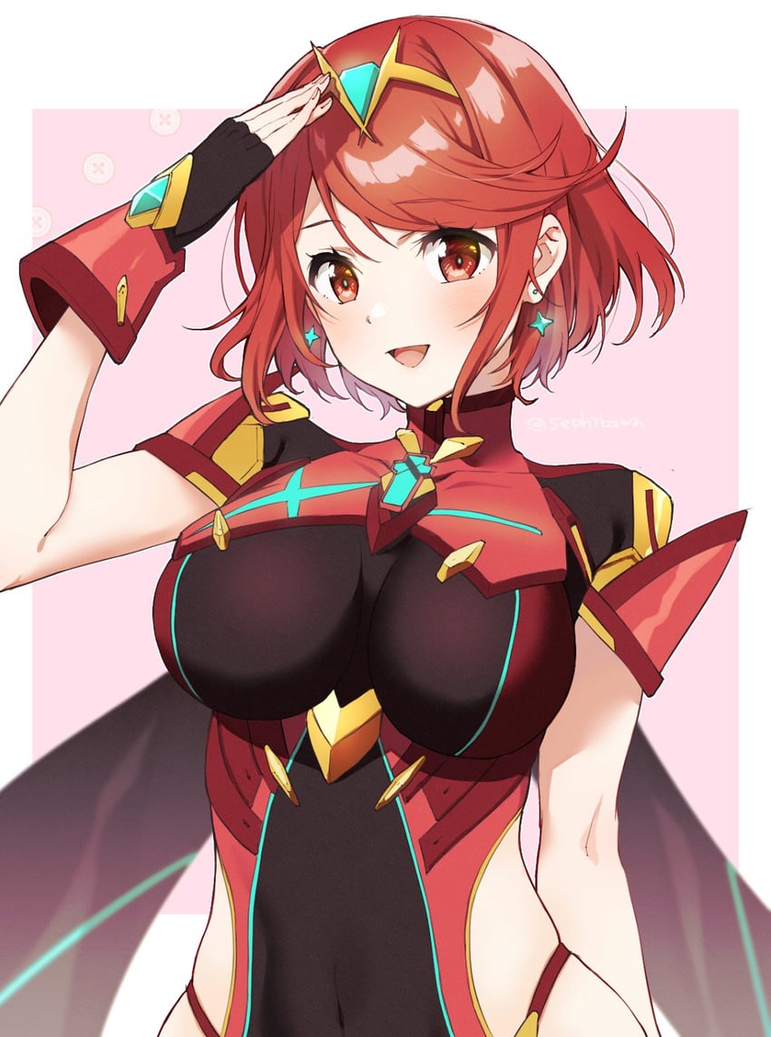 pyra (xenoblade chronicles and 1 more) drawn by sephikowa