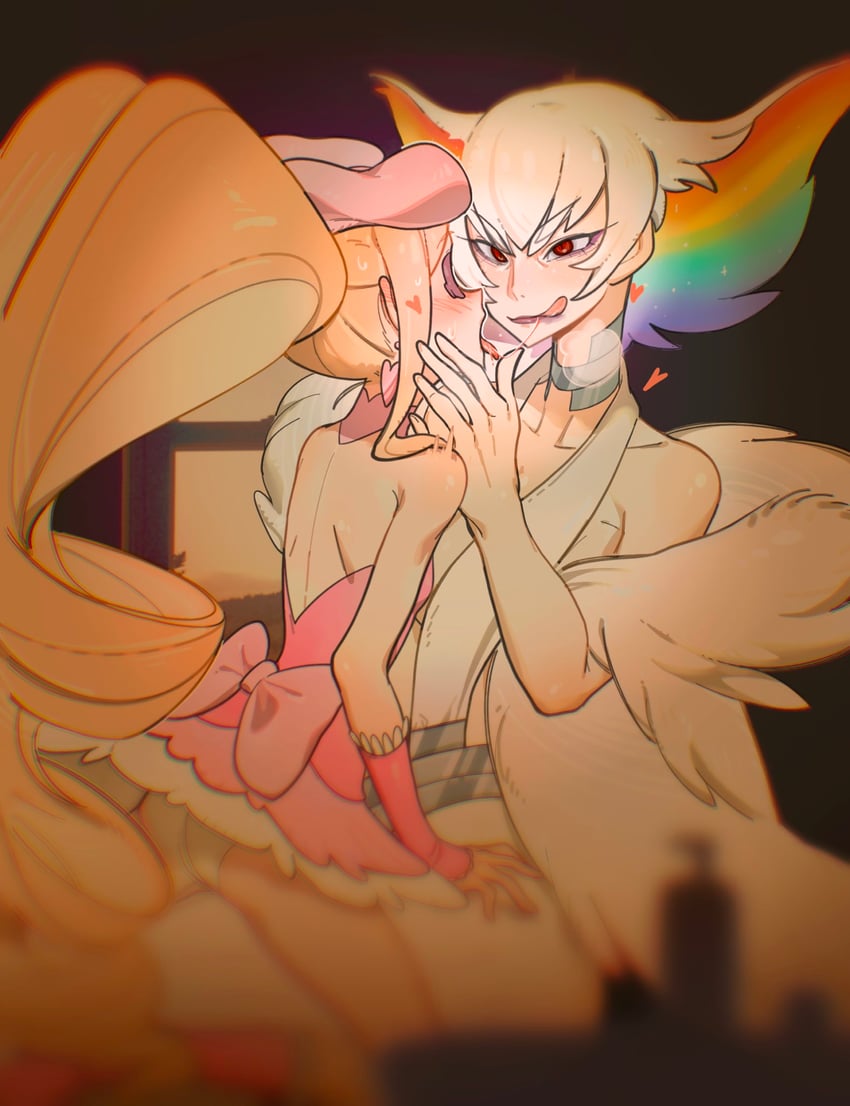 harime nui and kiryuuin ragyou (kill la kill) drawn by kuri_(8mr4i9afb6bmulu)