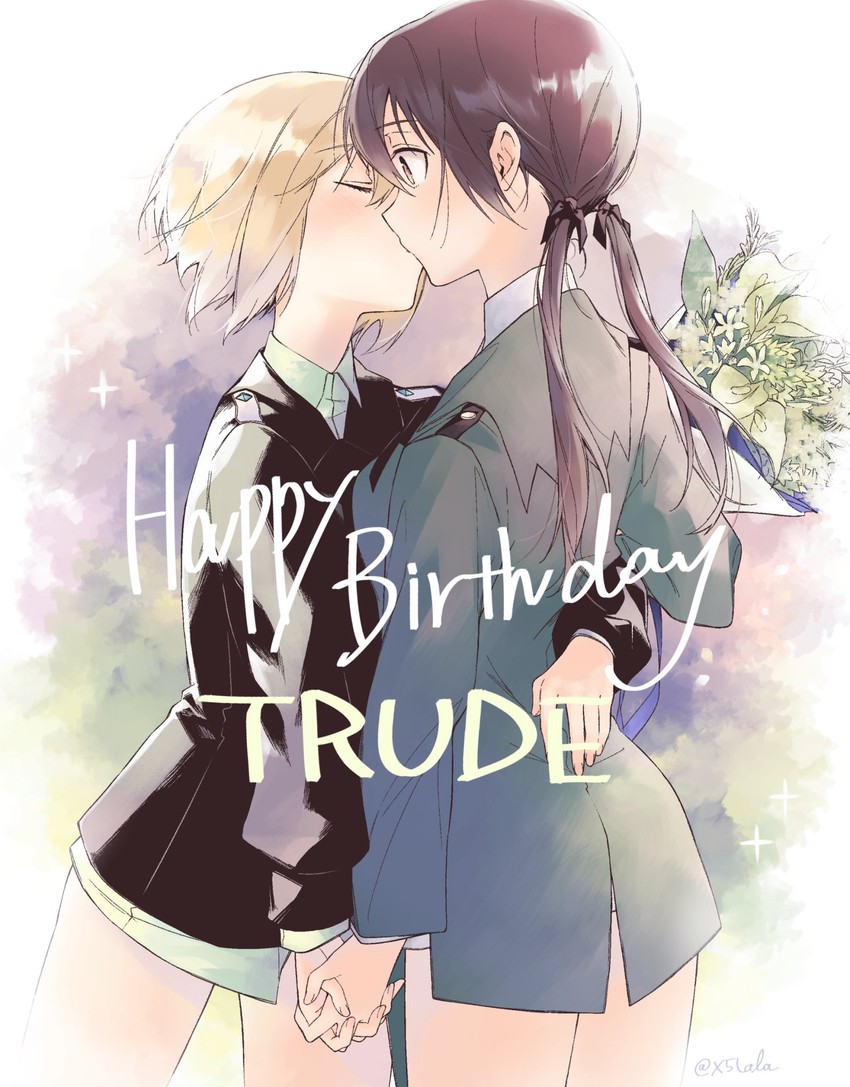 erica hartmann and gertrud barkhorn (world witches series and 1 more) drawn by saki_hajime