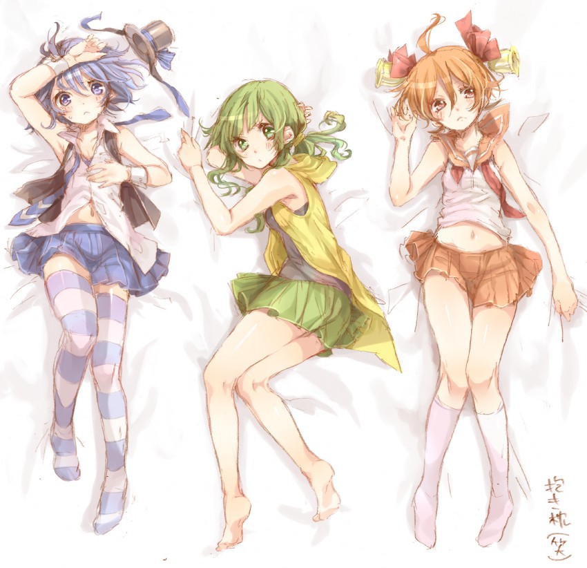 bellko, hamko, and ketsuko (original and 1 more) drawn by rojiko