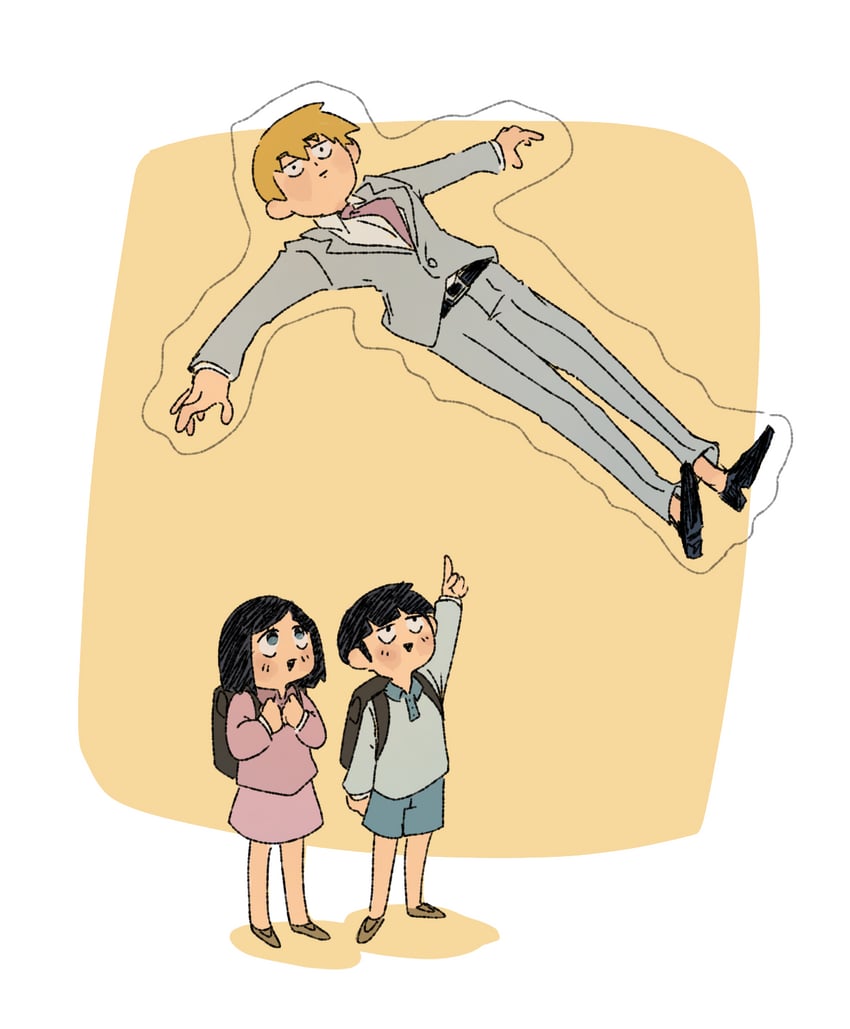 kageyama shigeo, reigen arataka, and takane tsubomi (mob psycho 100) drawn by cutystuffy