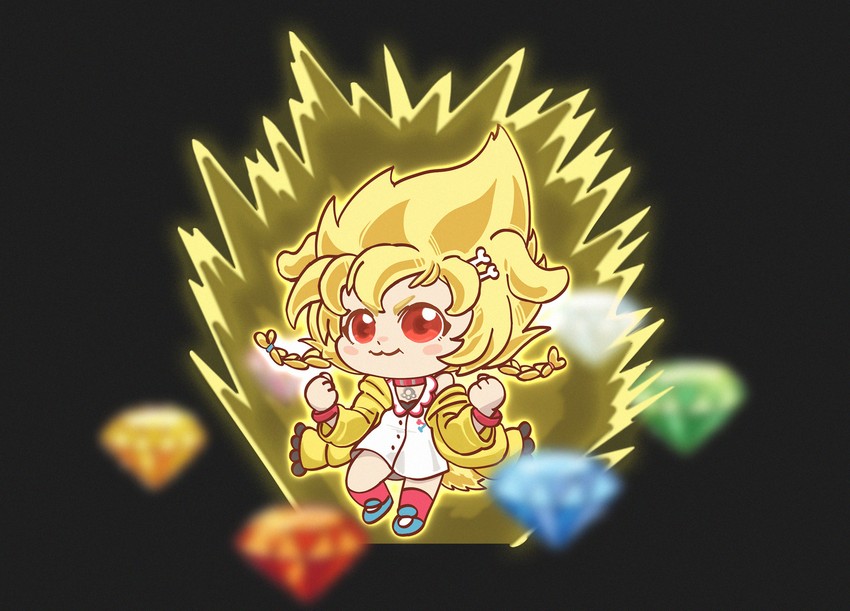 inugami korone, sonic the hedgehog, and super sonic (hololive and 3 more) drawn by glimmerkepu