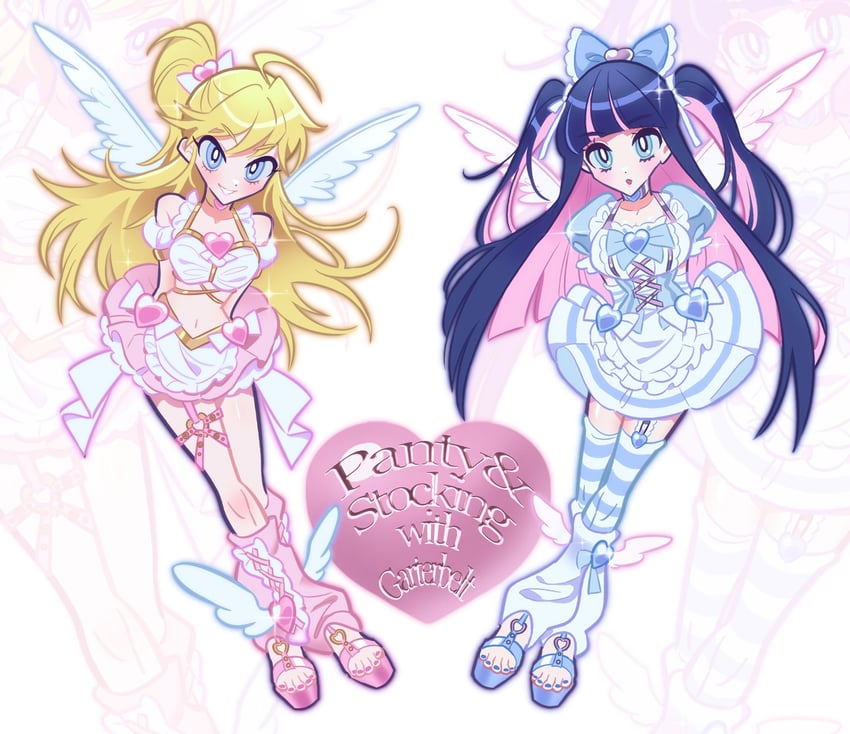 stocking and panty (panty & stocking with garterbelt) drawn by invaderdarling