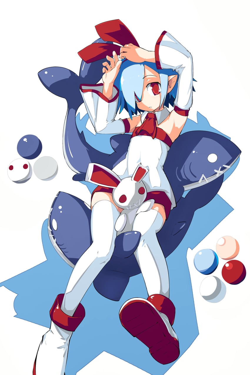 pleinair, usagi-san, and same-san (disgaea) drawn by platinum_(mantafriend)