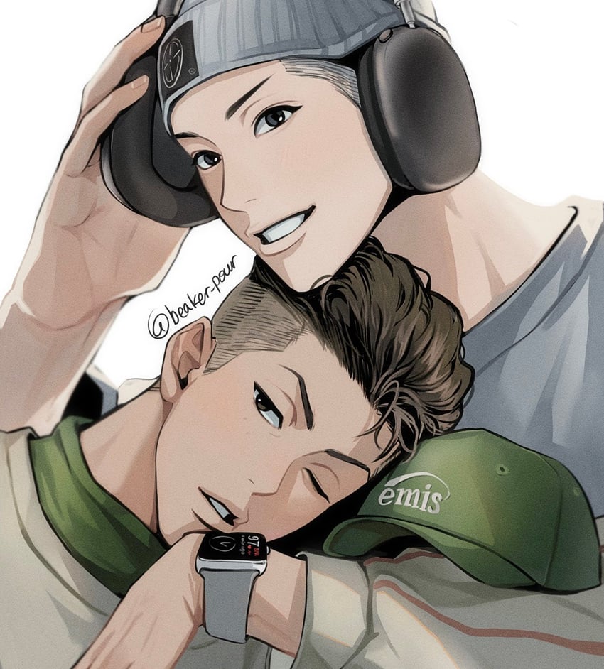 miyagi ryouta and sawakita eiji (slam dunk) drawn by beaker_pour